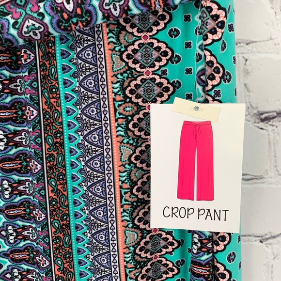 BOBBIE BROOKS 3X Soft Boho Crop Palazzo Pants - Picture 3 of 8